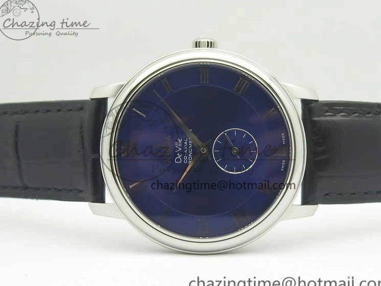 0427 Youthful De Ville Prestige Small Second TWF 1:1 Best Edition Blue Dial on Black Leather Strap MIYOTA 8035